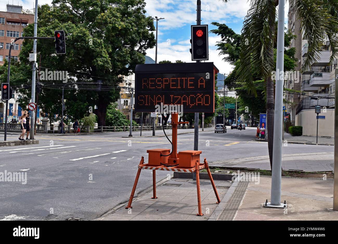 RIO DE JANEIRO, BRAZIL - November 17, 2024: Light panel with ...
