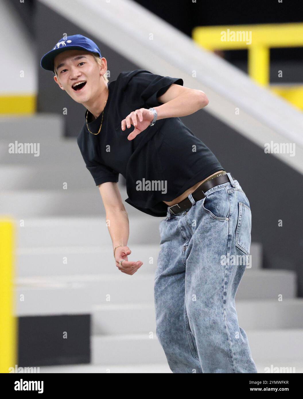 Japan's Sora Shirai reacts after a performance during the men's ...