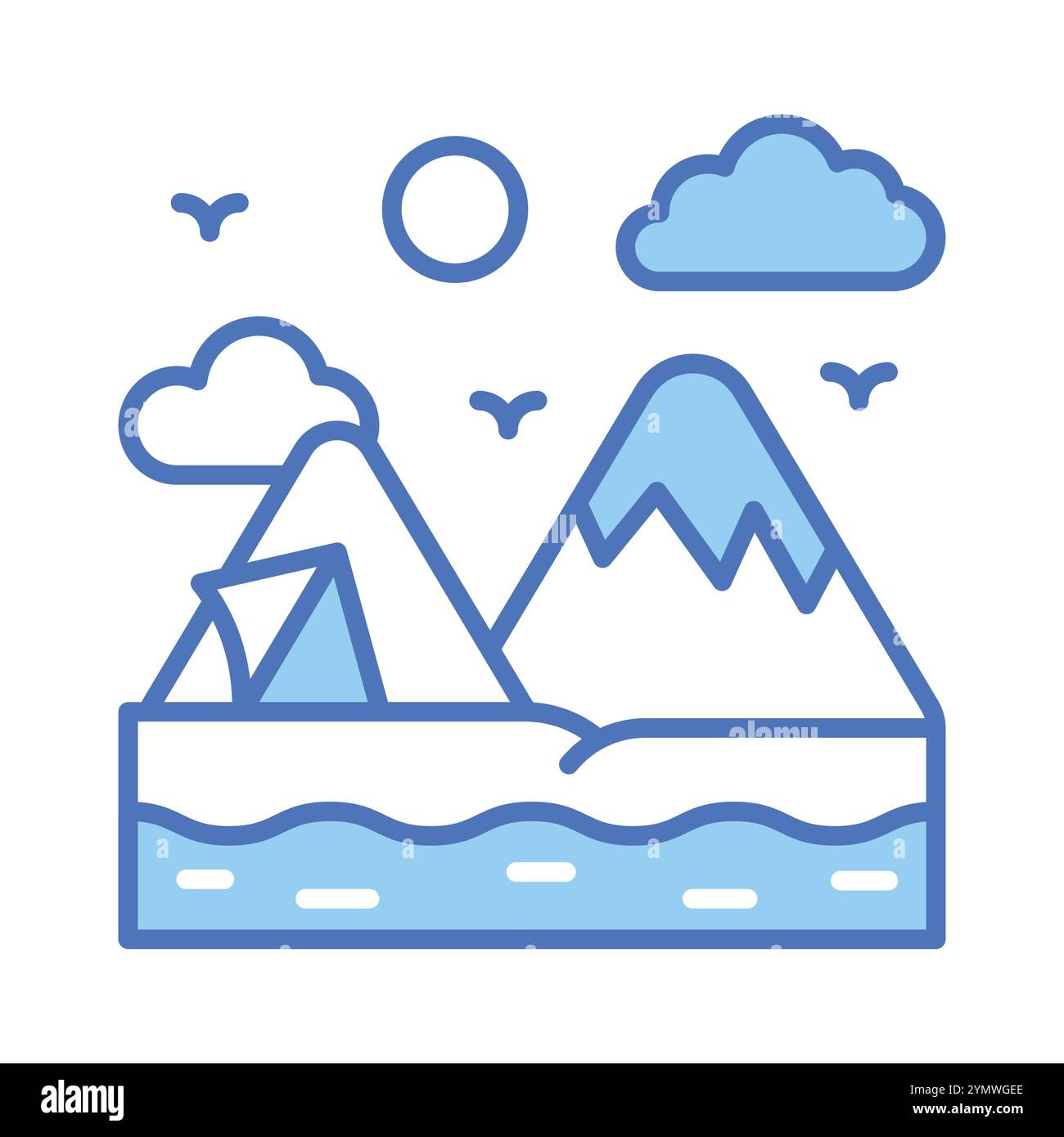 An eye soothing vector design of camping, ready to use icon Stock ...