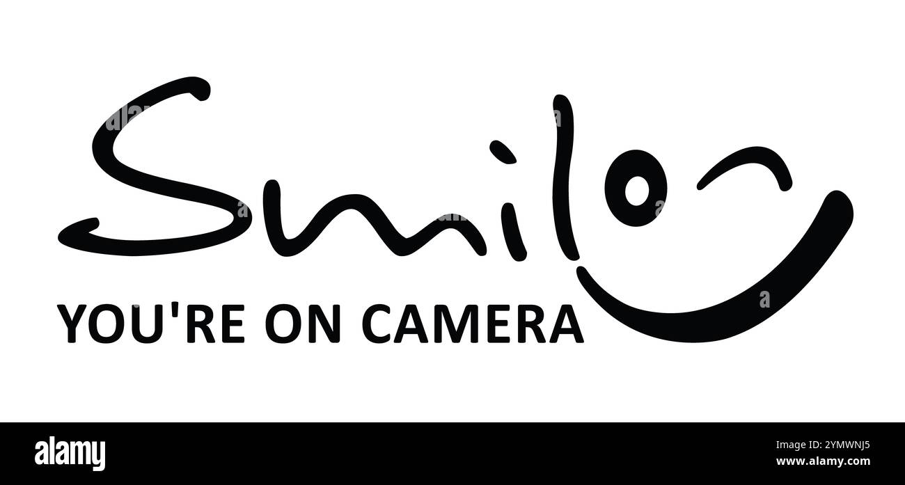 Smile, you're on Dashcam Car Sign by FilamentArt