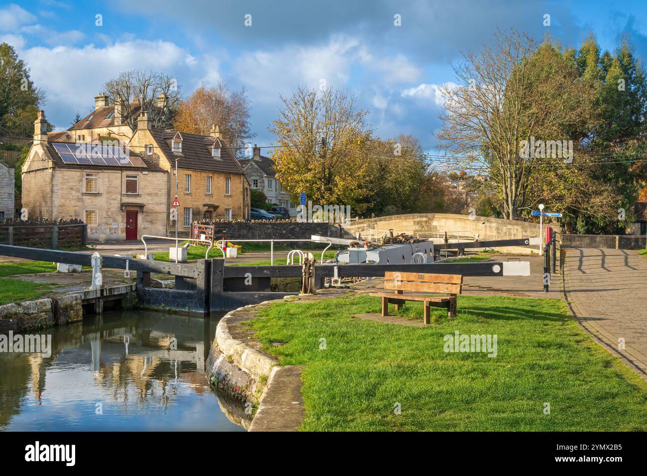Bradford Wharf in Bradford on Avon in Smerset Stock Photo