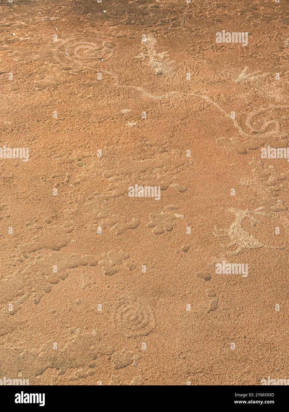 The Map at Rock Art Ranch, Winslow, Arizona, USA - Smartphone Captured Stock Image