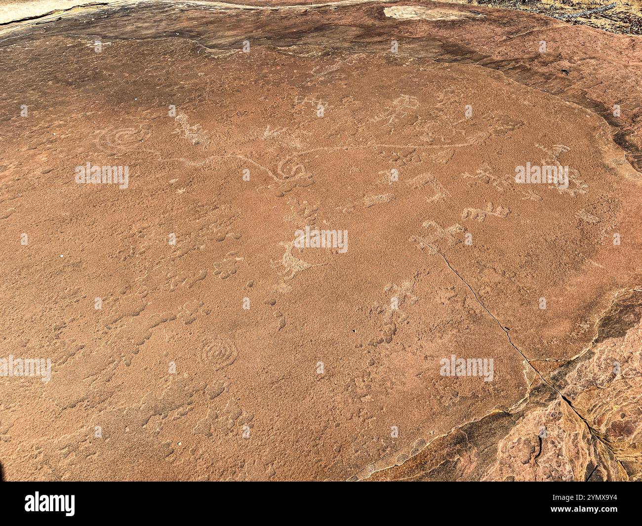 The Map at Rock Art Ranch, Winslow, Arizona, USA Stock Photo