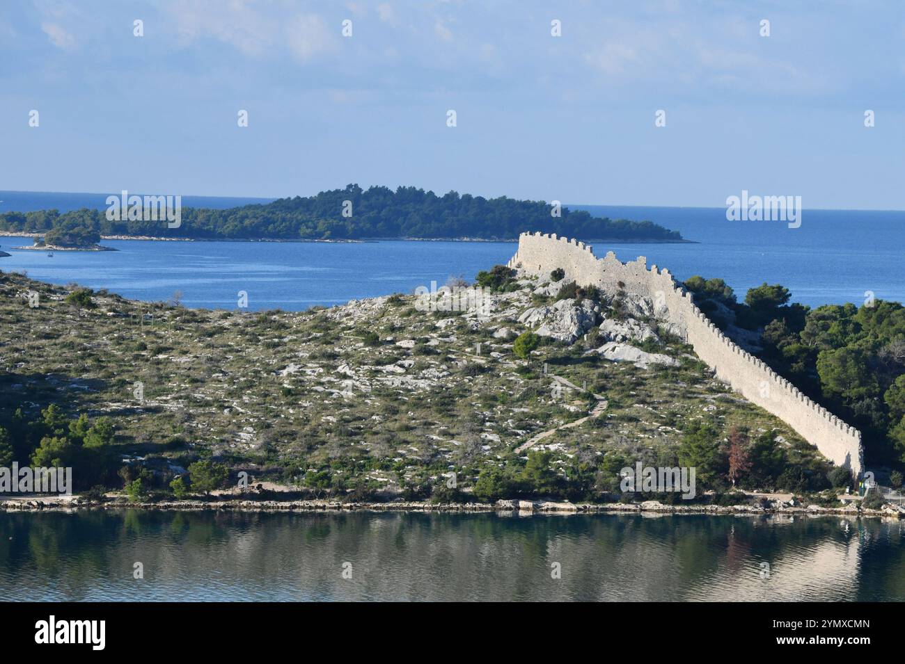 Photo taken on November 23, 2024. shows the Wall of Ostrica in coastal ...