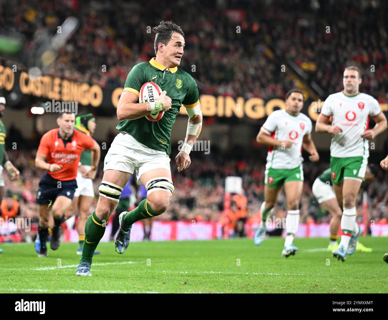 23rd November 2025; Principality Stadium, Cardiff, Wales Autumn Rugby International, Wales
