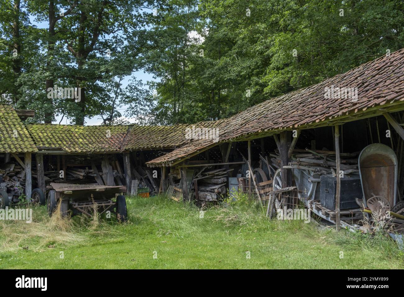 Random Old Shed Old empty farm shed hi-res stock photography and images - Alamy