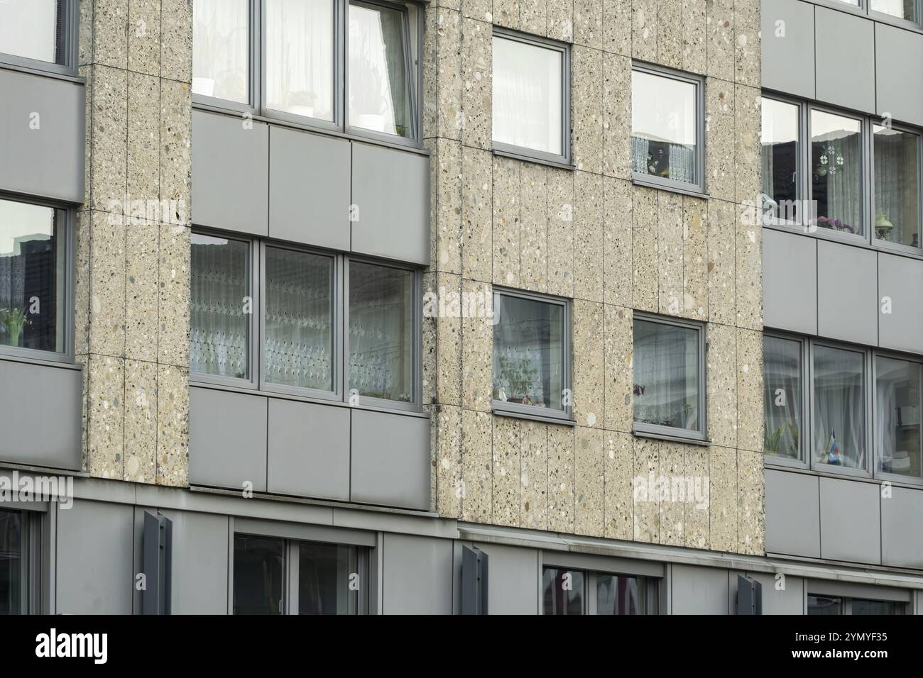 Facade of residential buildings in a city center Stock Photo - Alamy