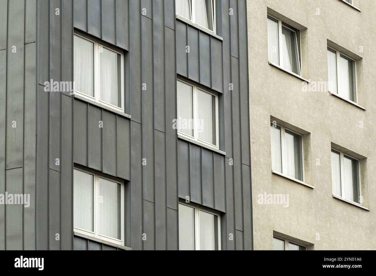 Facade of residential buildings in a city center Stock Photo - Alamy