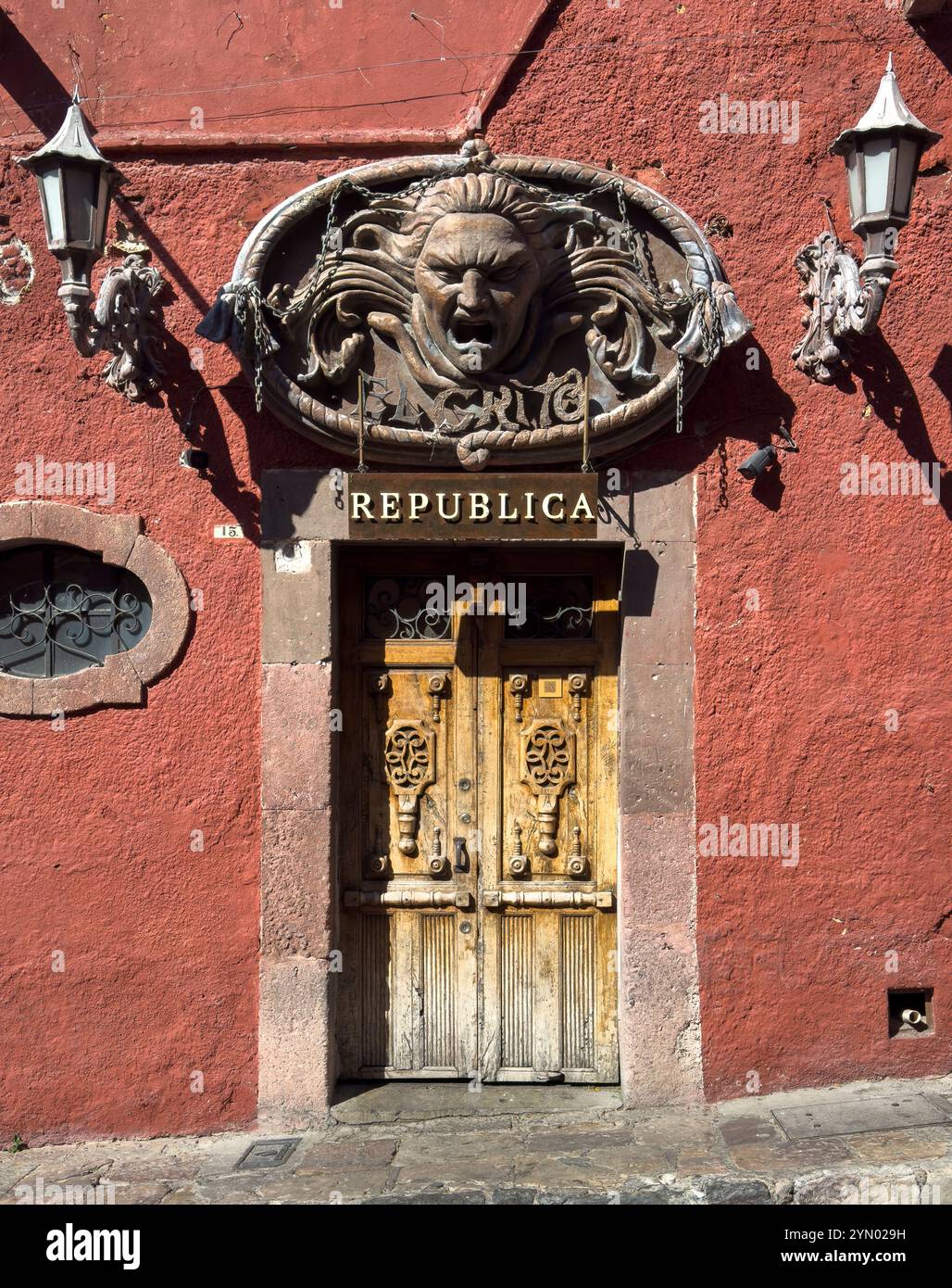 Calle Umaran, San Miguel de Allende, Mexico. - Smartphone Captured Stock Image
