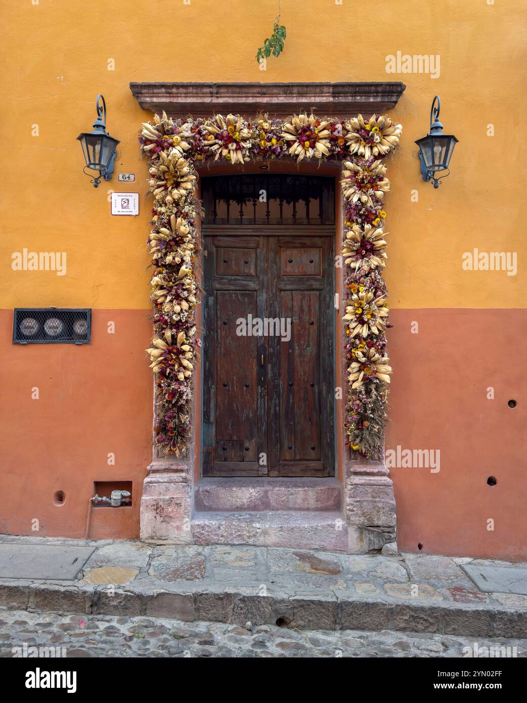 Calle Recreo 64, San Miguel de Allende, Mexico. - Smartphone Captured Stock Image