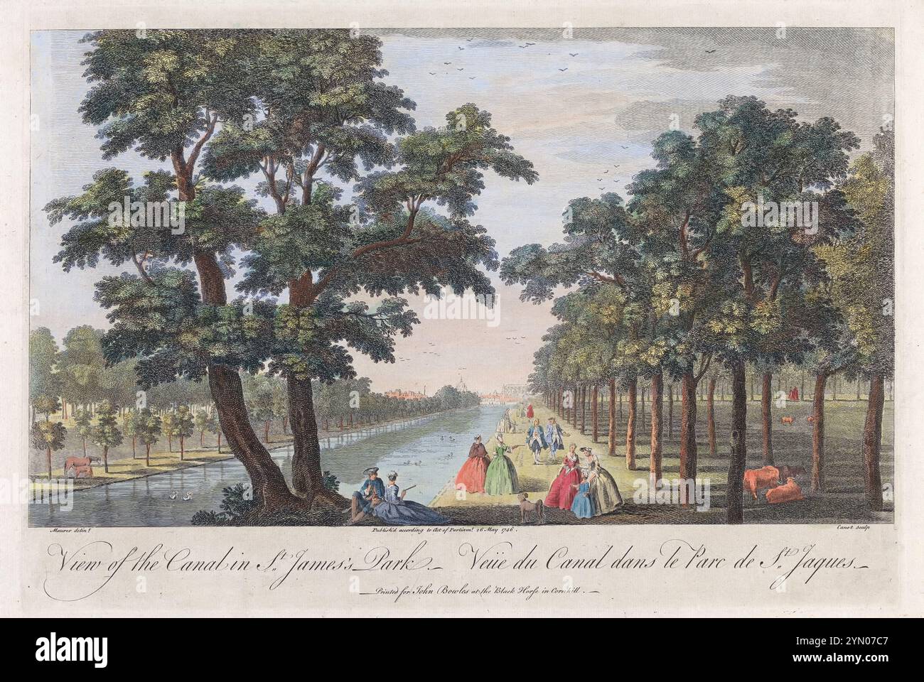 St james park london antique hi-res stock photography and images