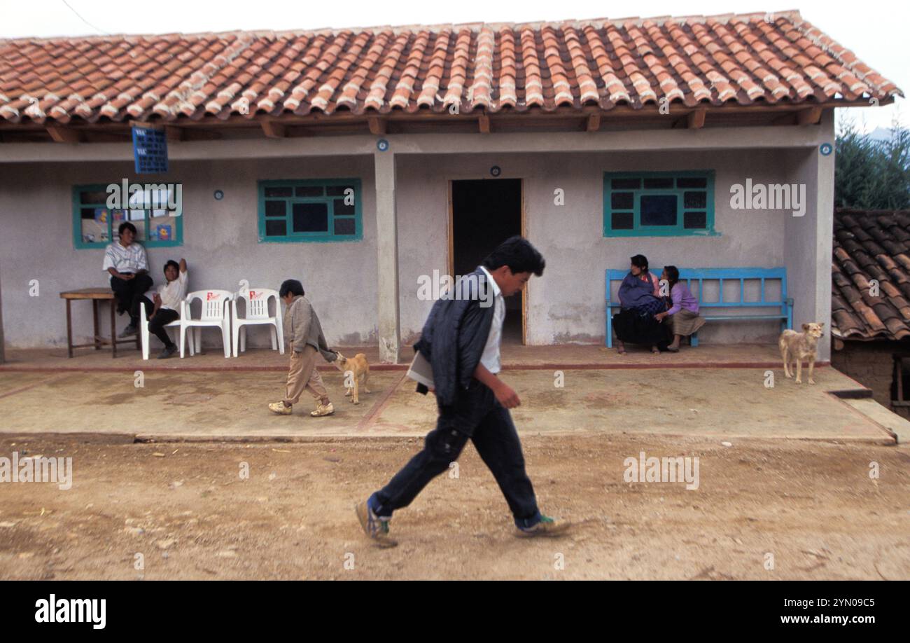 Daily life in the small village of Chamula in Chiapas, Mexico Stock Photo