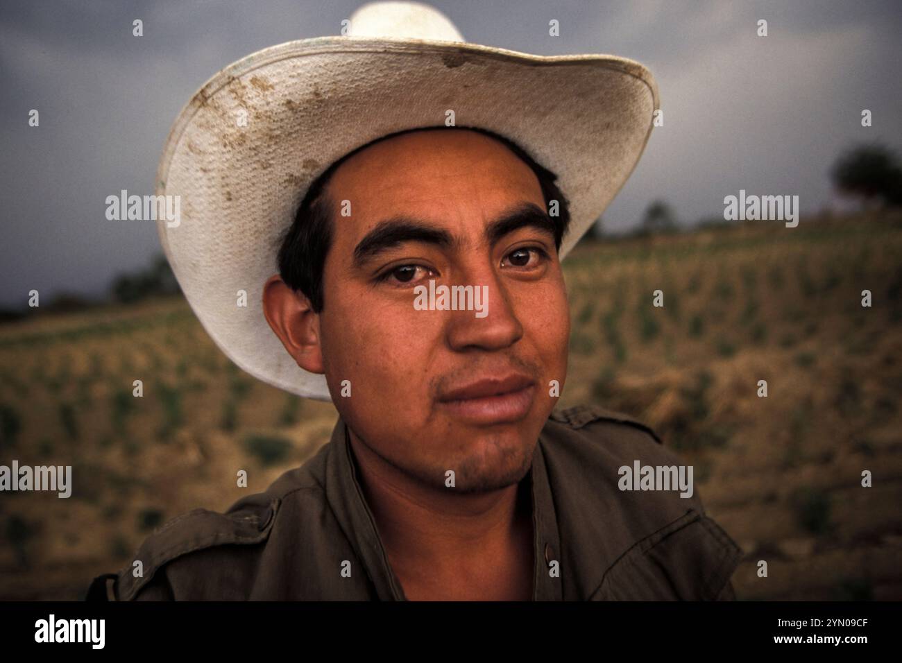 Daily life in a small mountainous village in Puebla, Mexico Stock Photo