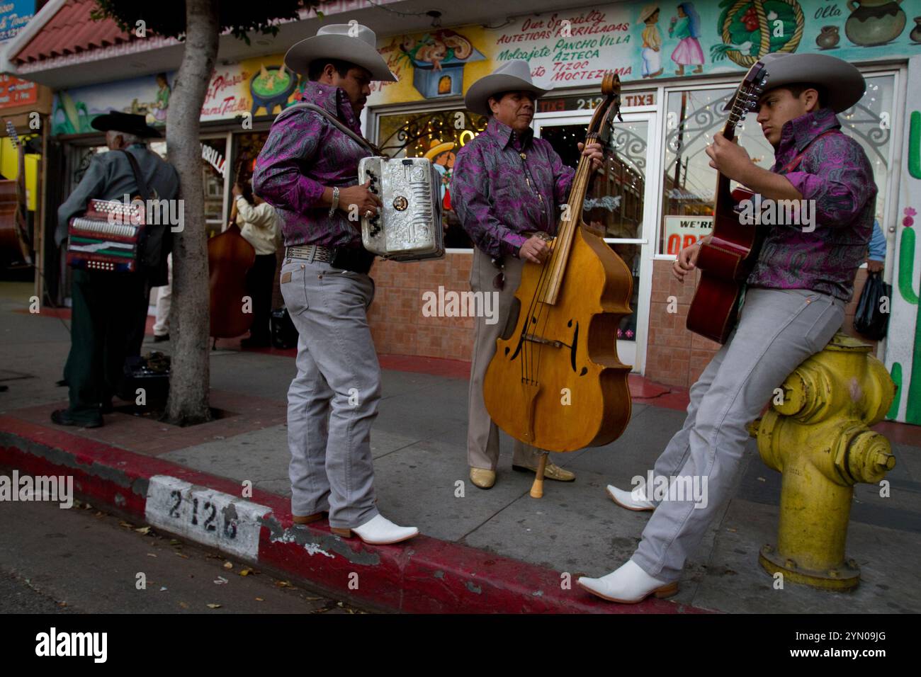 Chris Chavez Rapper Chris Chavez, 16, with his father and grandfather on Cesar Chavez Blvd ...