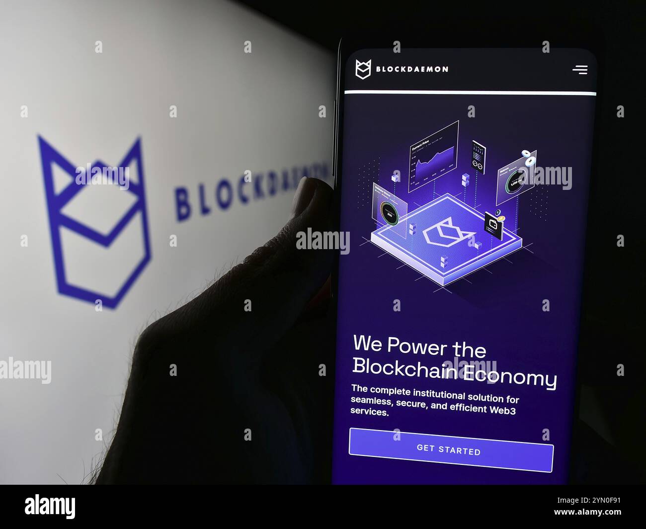Blockdaemon logo hi-res stock photography and images - Alamy