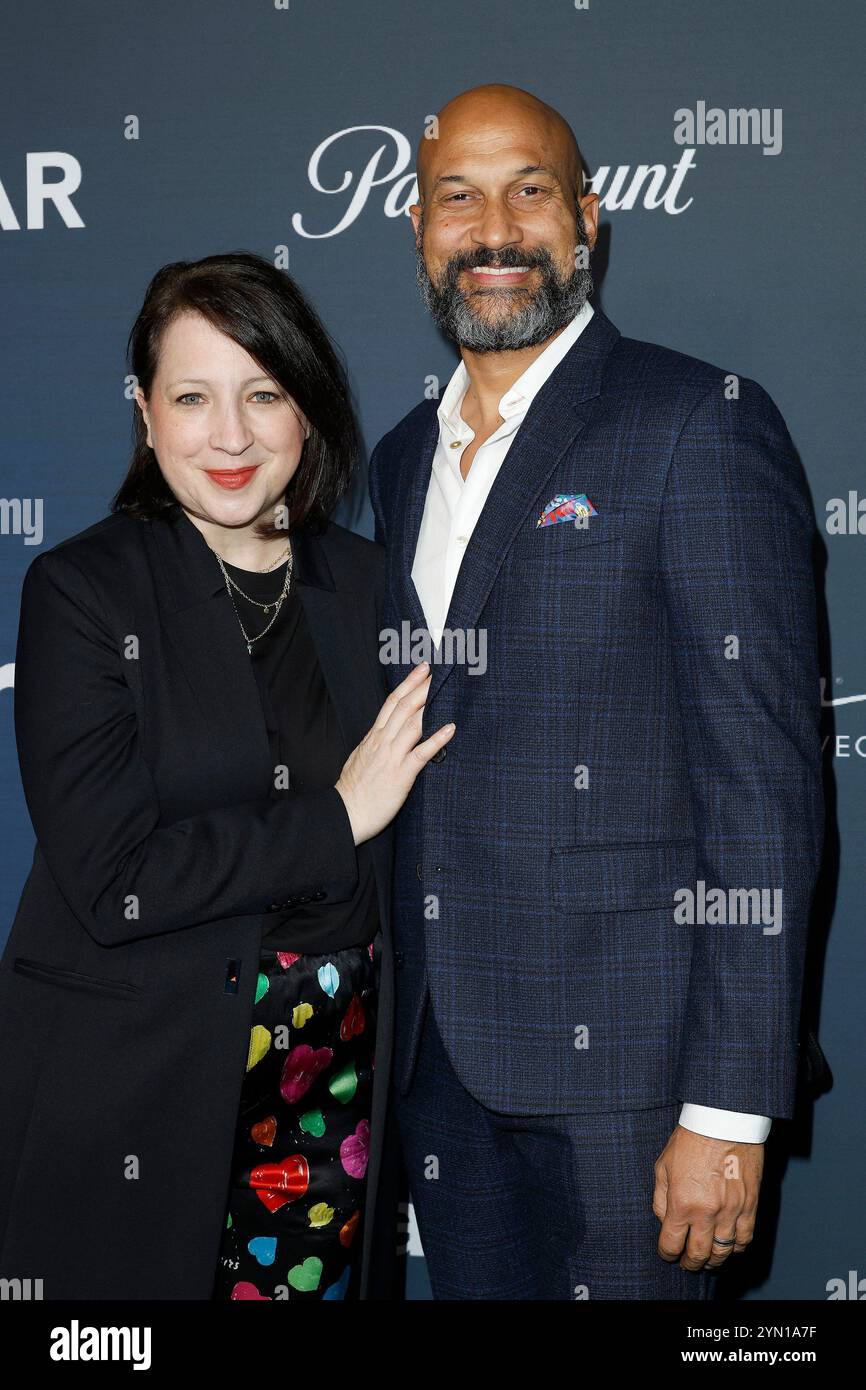 November 22, 2024, Las Vegas, Nevada, USA: Elle Key, Keegan Michael Key ...