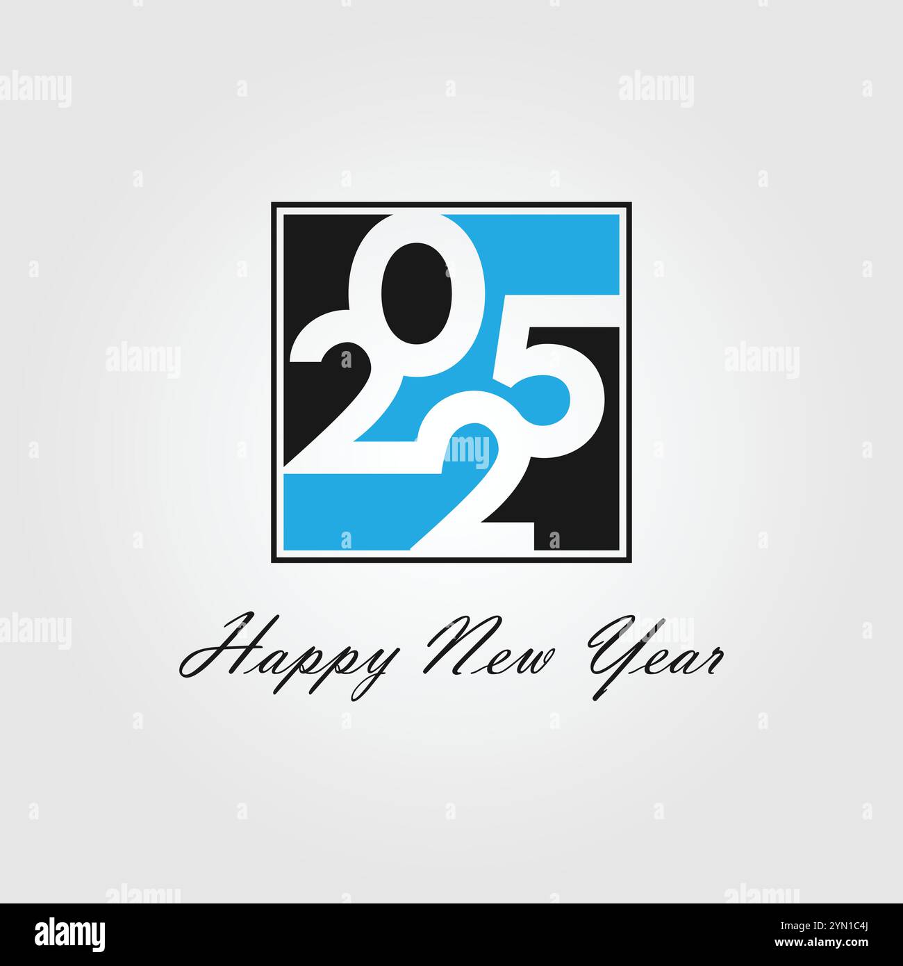 Happy New Year 2025 design. Vector Template for Brochure, card and