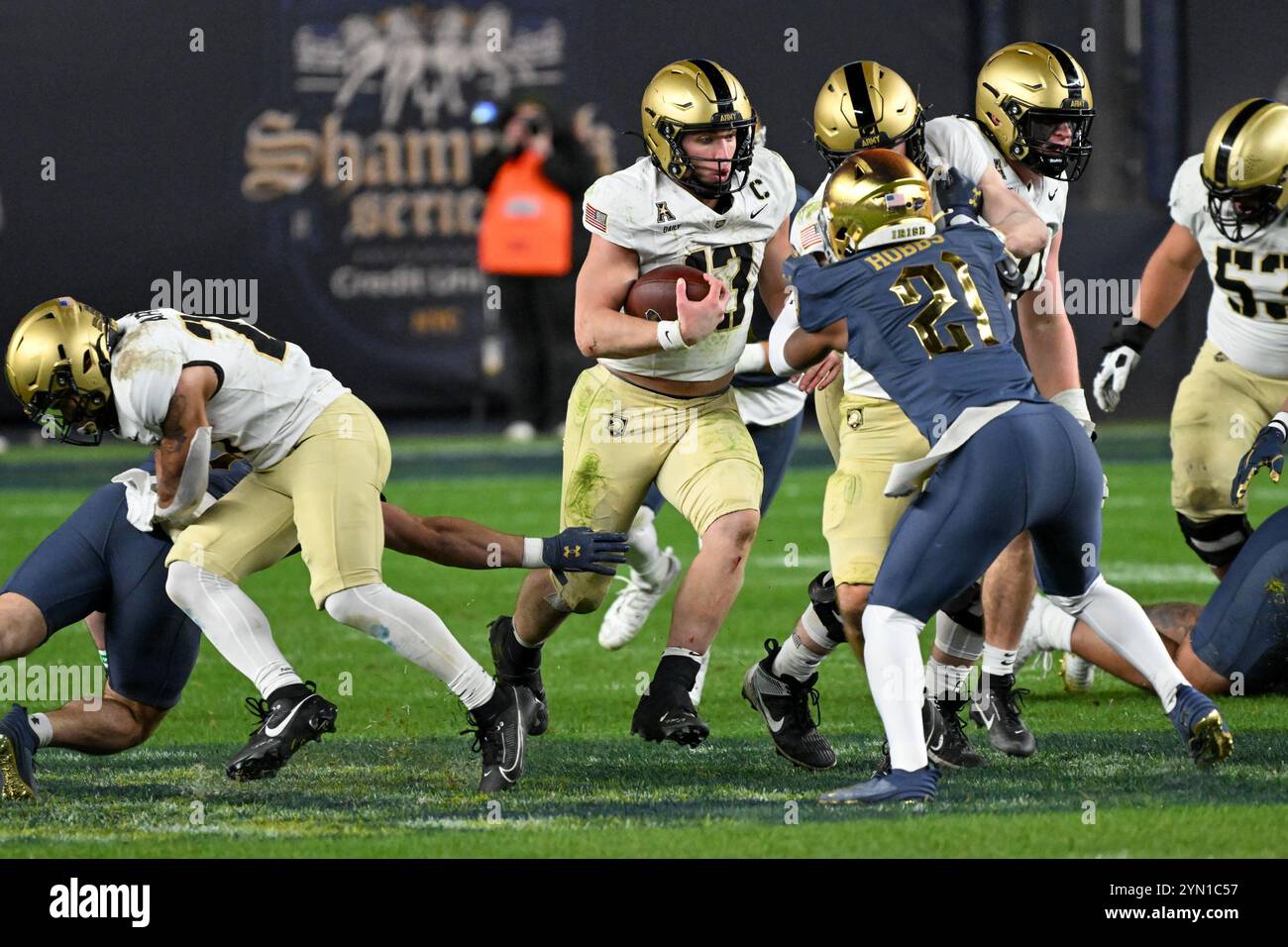 Bronx, New York, USA. 23rd Nov, 2024. BRYSON DAILY 13 QB OF THE ARMY ...