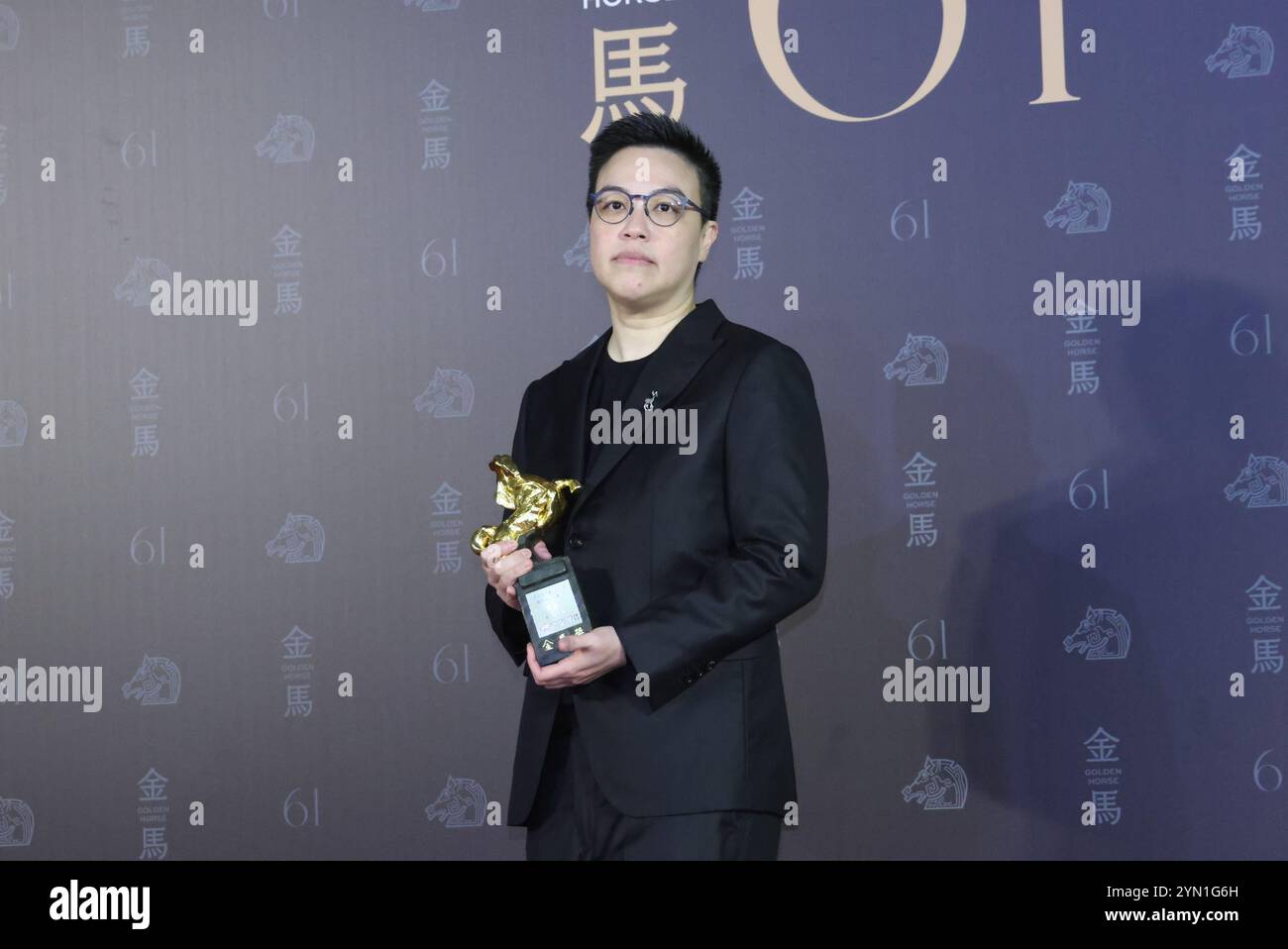 TAIPEI CHINA NOVEMBER 24 2024 Actors Receive Trophies At The 61st 