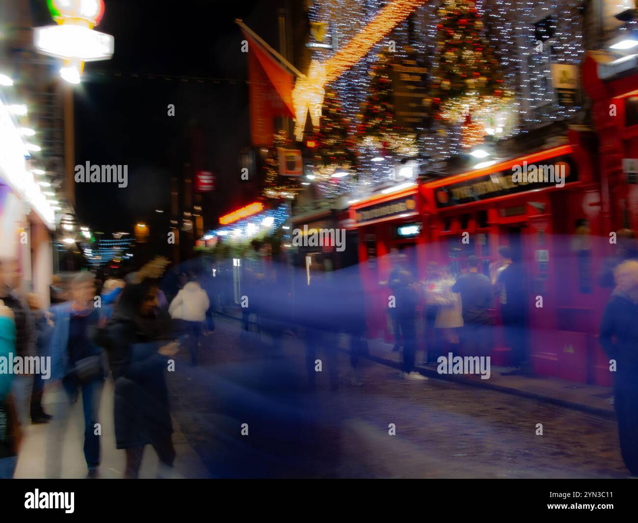 Dazed and Confused at Temple Bar, Dublin Stock Photo