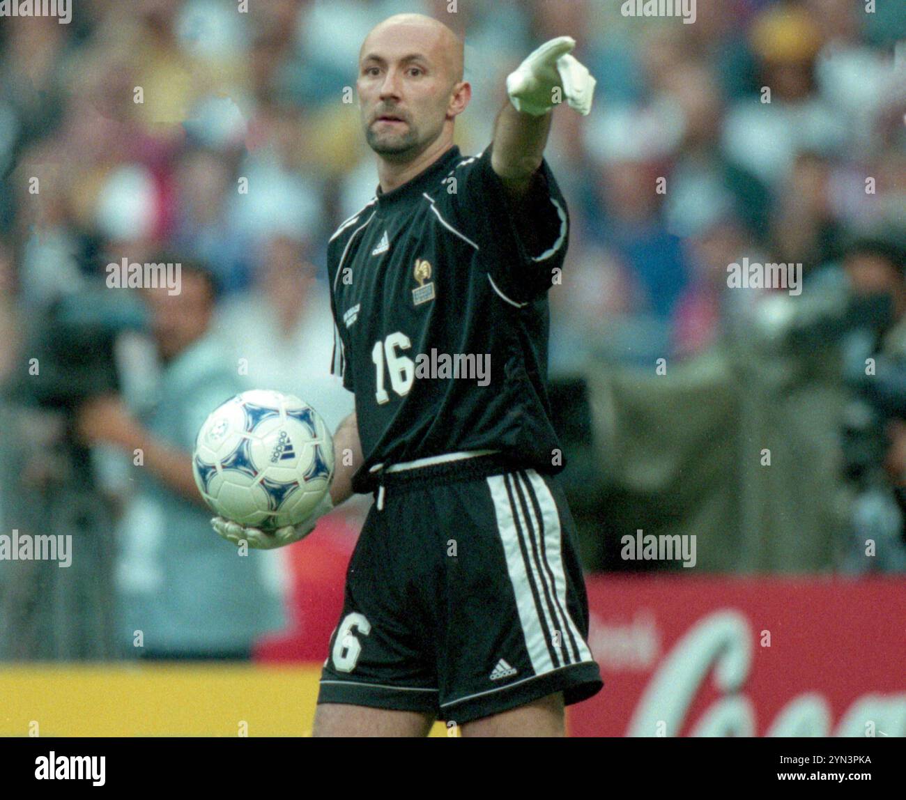 Maillot EQUIPE DE FRANCE Fabien Barthez Mondial 1998 Vintage Adidas - M
