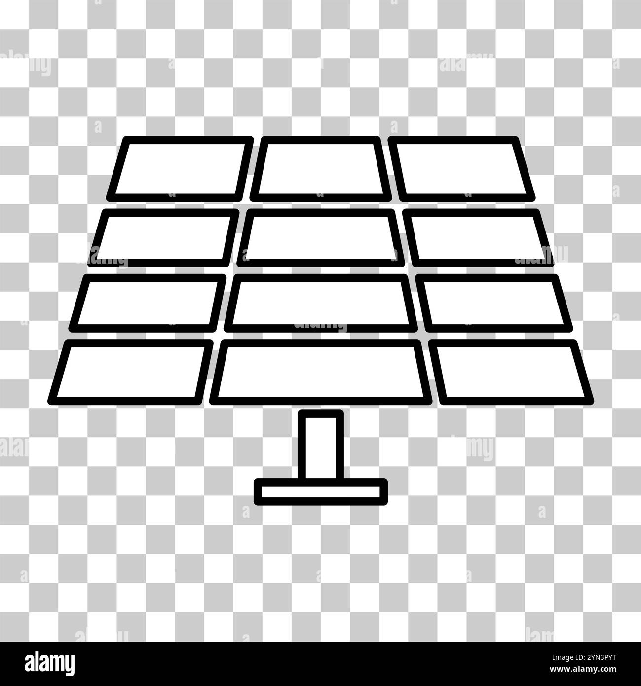Solar panel icon, green power technology, ecology alternative energy ...