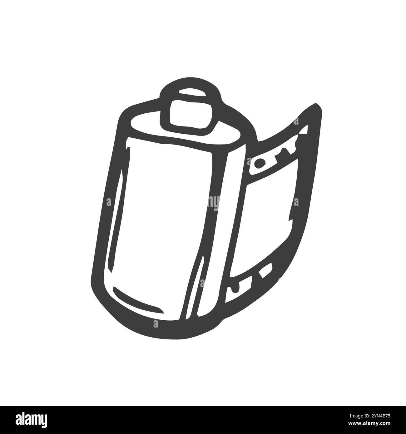 Camera film roll cartrige drawing stock vector image art alamy