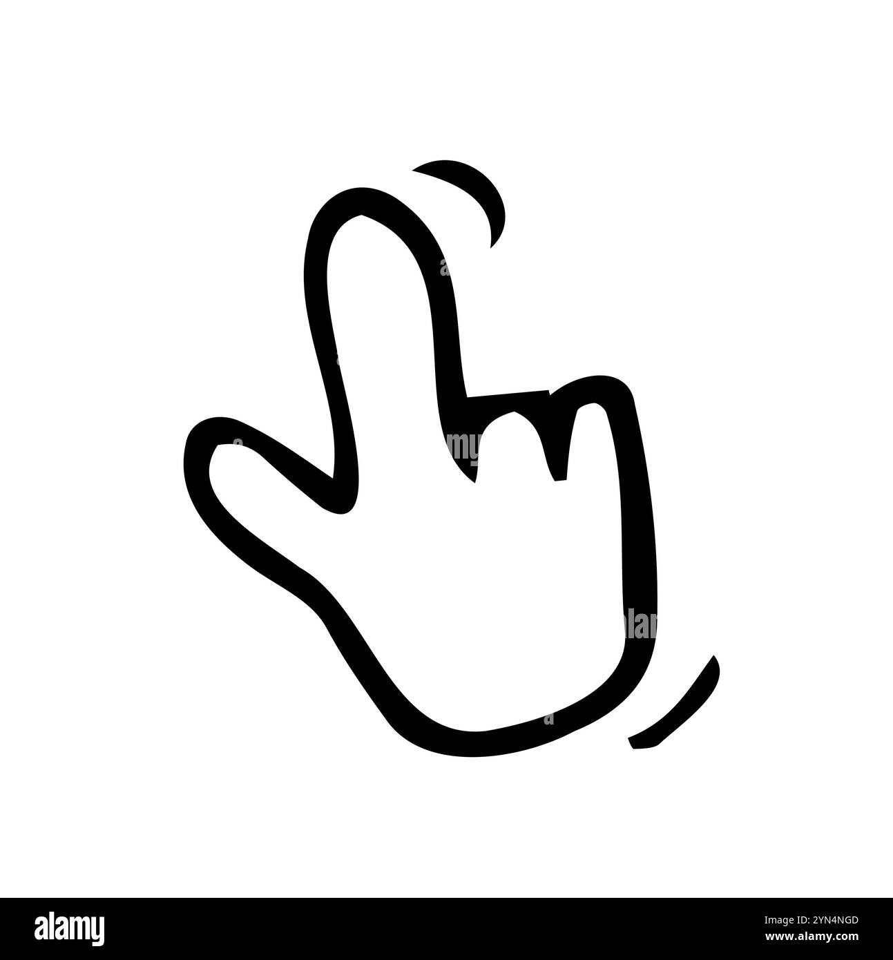 hand drawn doodle click icon illustration vector isolated Stock Vector ...