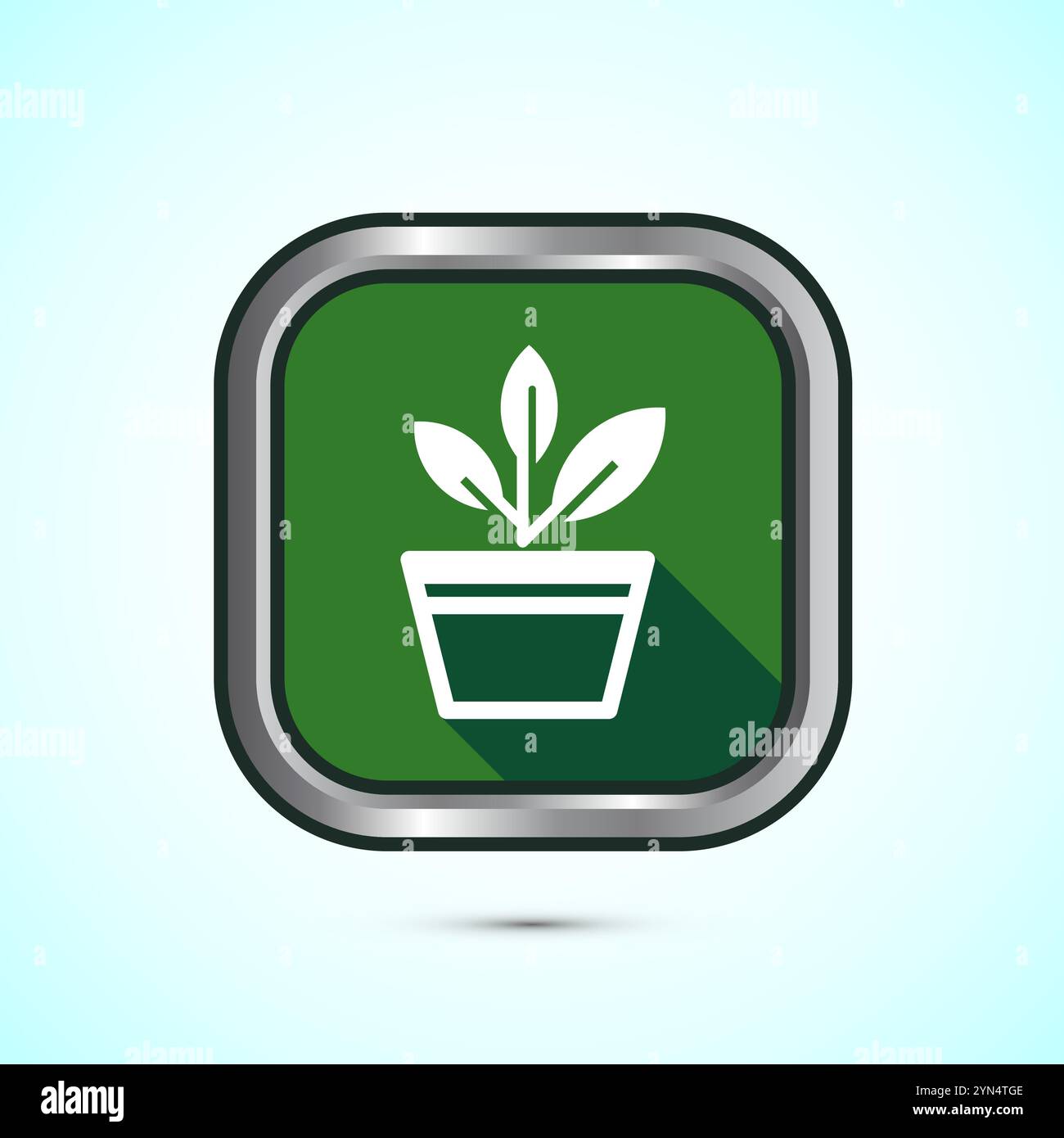 Plant icon design illustration, Sprout icon for apps and webs, Button ...