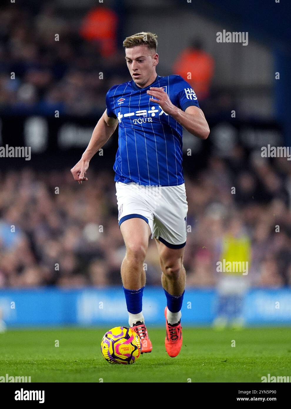 Ipswich town's liam delap during the premier league match at
