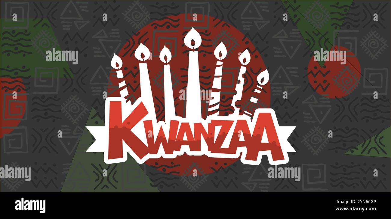 Happy Kwanzaa - banner, poster, illustration Stock Vector Image &amp; Art - Alamy