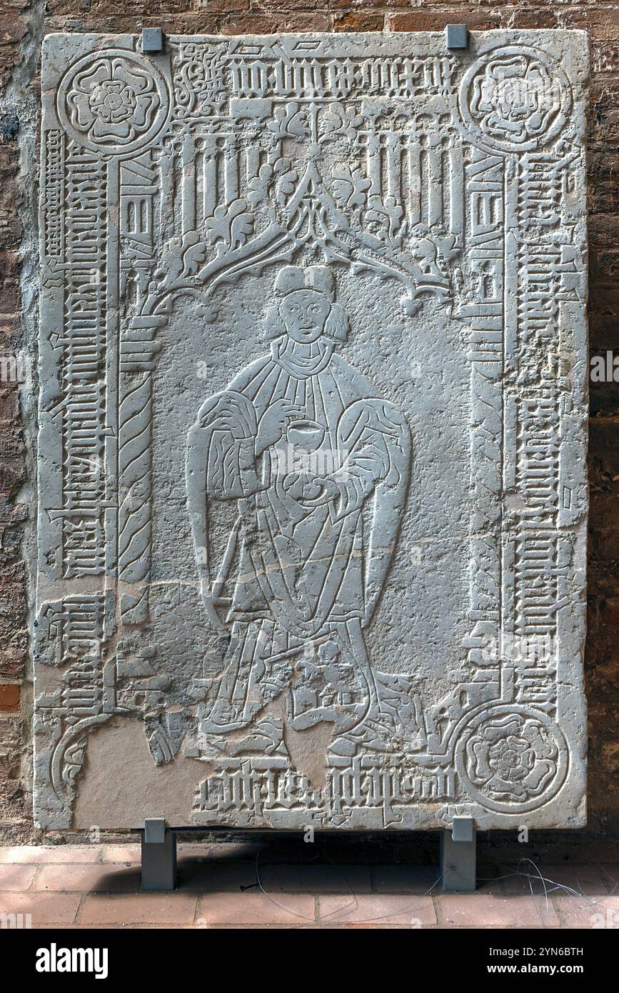 Epitaph in St Georgen Church, 13th St Georgen Churchyard 1A, Wismar, Mecklenburg-Western Pomerania Stock Photo
