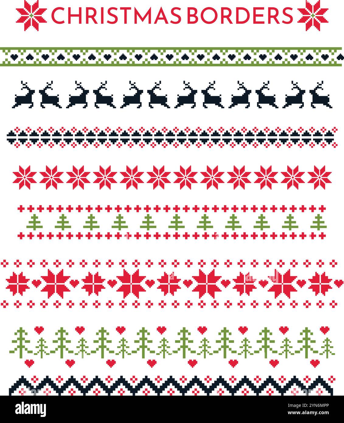 Christmas border line drawing hi-res stock photography and images - Alamy
