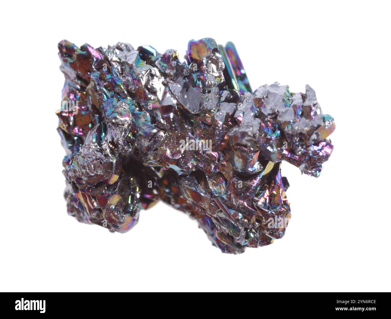 Bornite Shape Bornite stone on white hi-res stock photography and images - Alamy