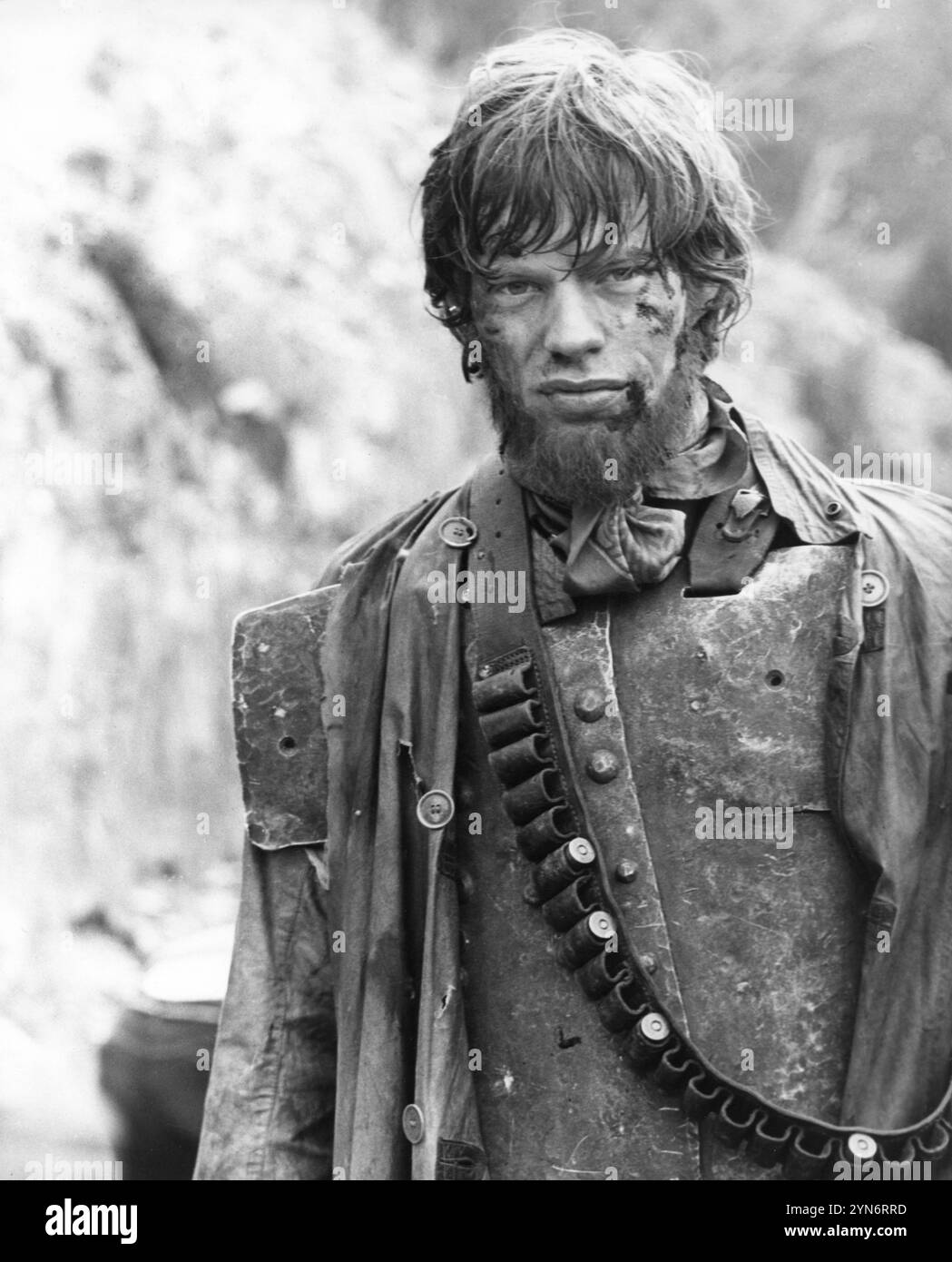 A Portrait of MICK JAGGER in the title role of NED KELLY 1970 Director TONY RICHARDSON Screenplay TONY RICHARDSON and IAN JONES Music and Lyrics SHEL SILVERSTEIN Songs sung by WAYLON JENNINGS Costume Design  JOCELYN HERBERT Woodfall Film Productions / United Artists Stock Photo