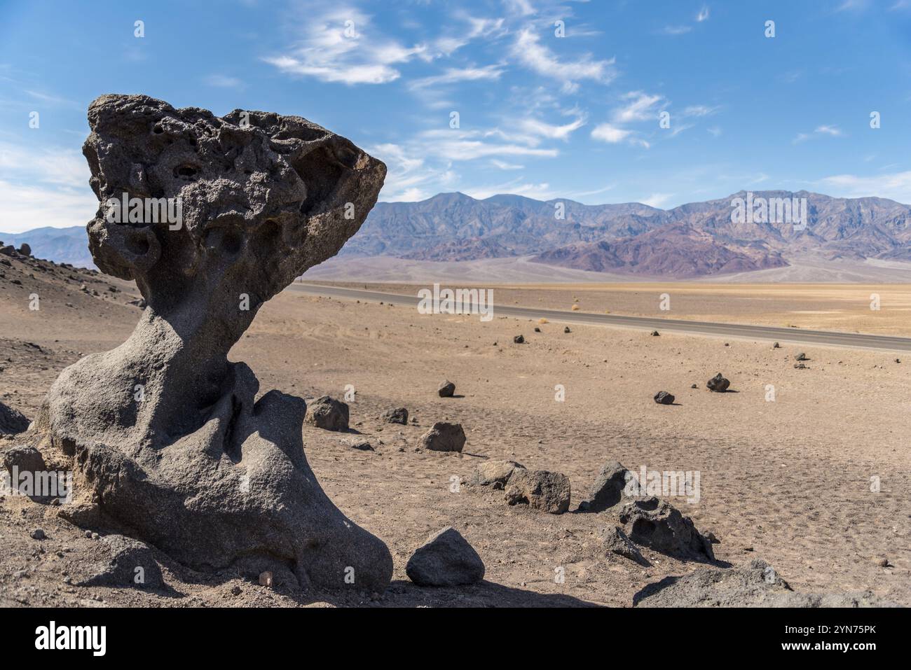 Famous Mushroom Rock in the Death Valley, USA, North America Stock ...