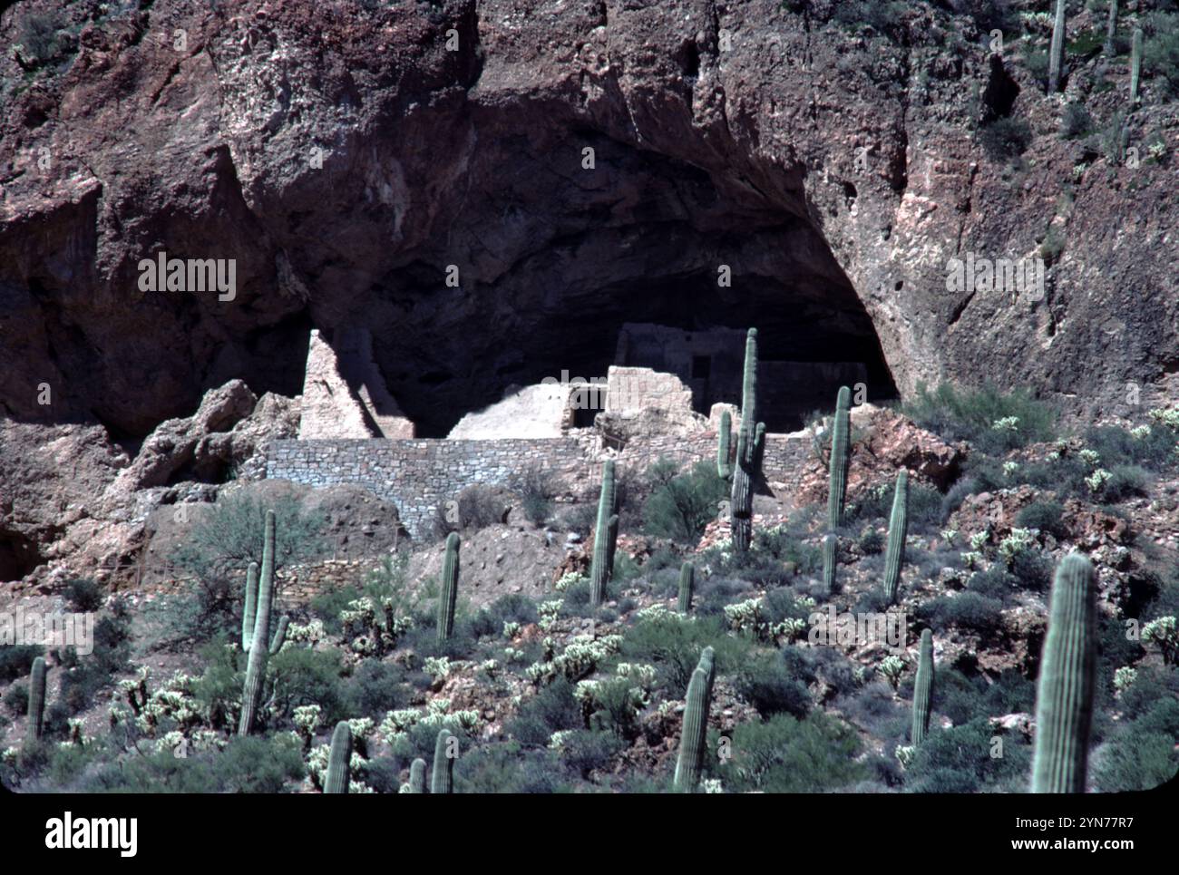 Arizona Tonto National Monument Indian cliff ruins. Roosevelt lake ...