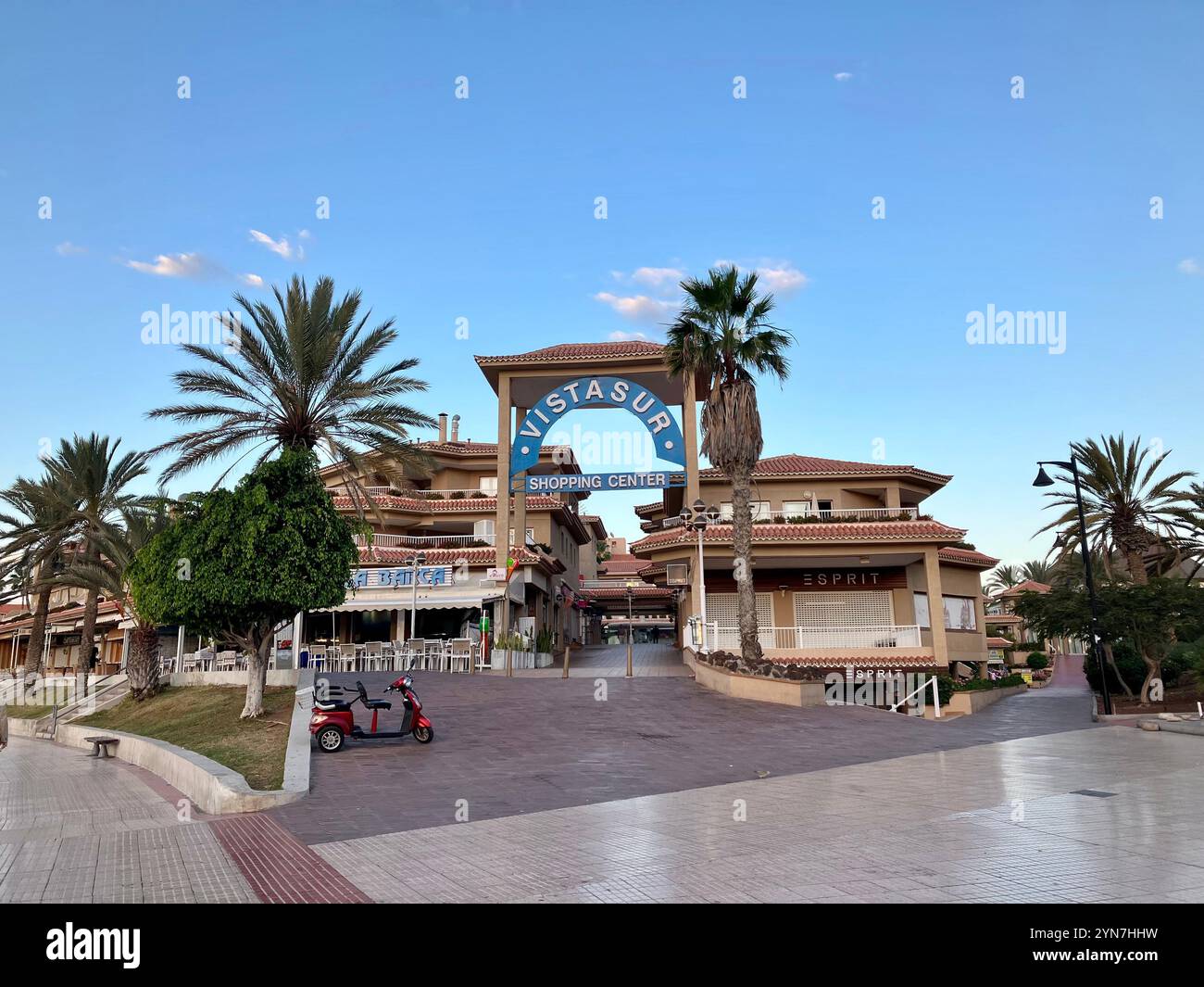The VistaSur Shopping Center in Los Cristianos. Arona, Tenerife, Canary Islands, Spain. 5th February 2023. - Smartphone Captured Stock Image