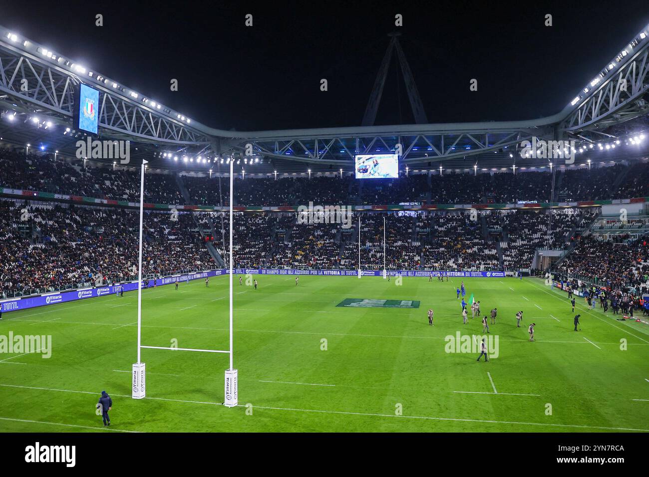 Turin, Italien. 23rd Nov, 2024. View inside the stadium during the ...