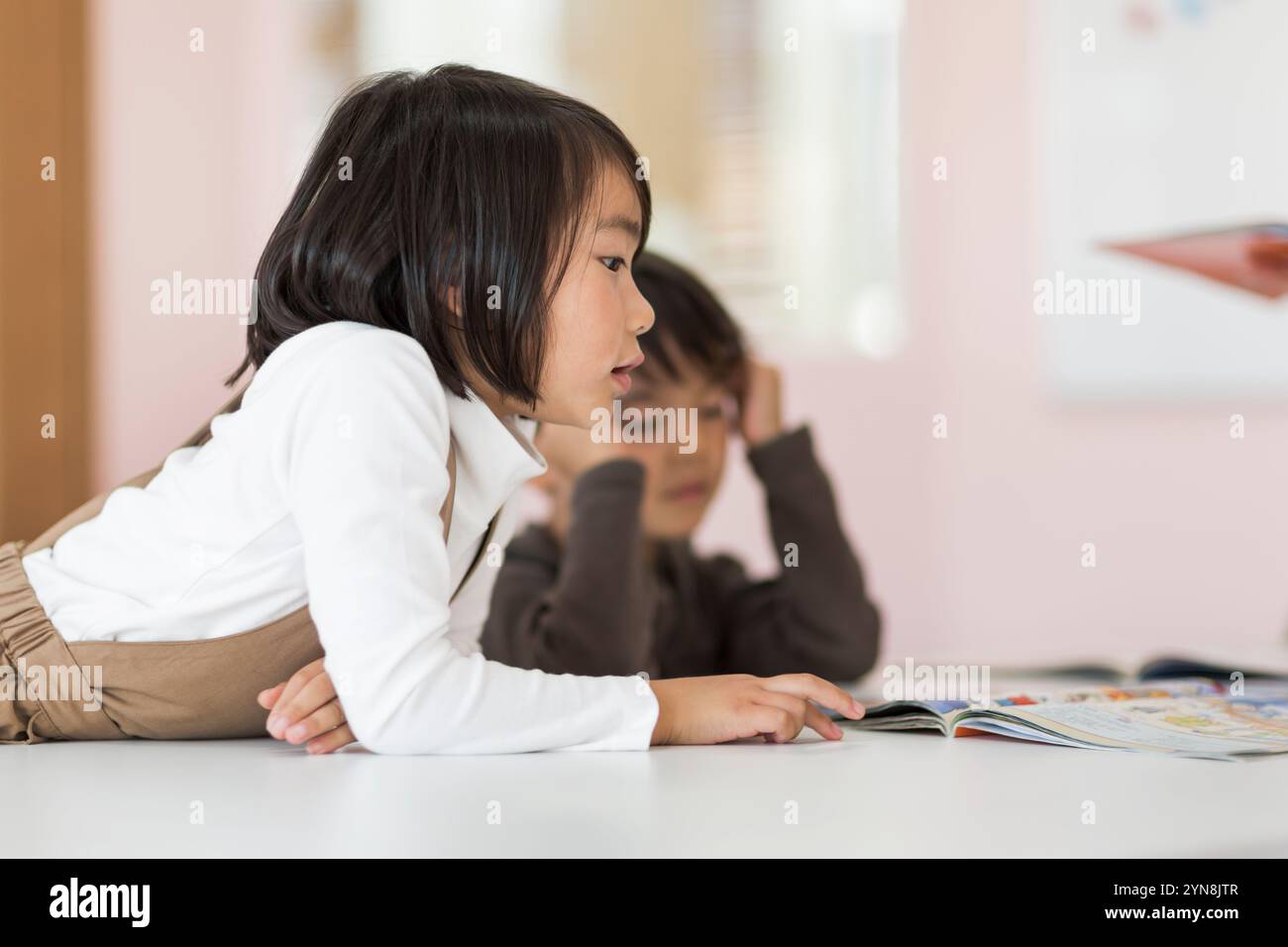 Children studying in the classroom Stock Photo - Alamy