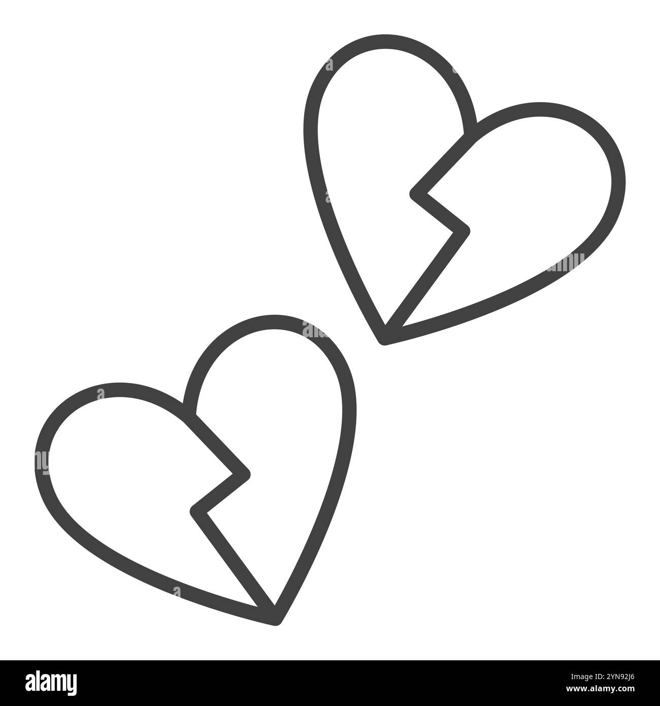 Heartbroken vector vectors Black and White Stock Photos & Images - Alamy
