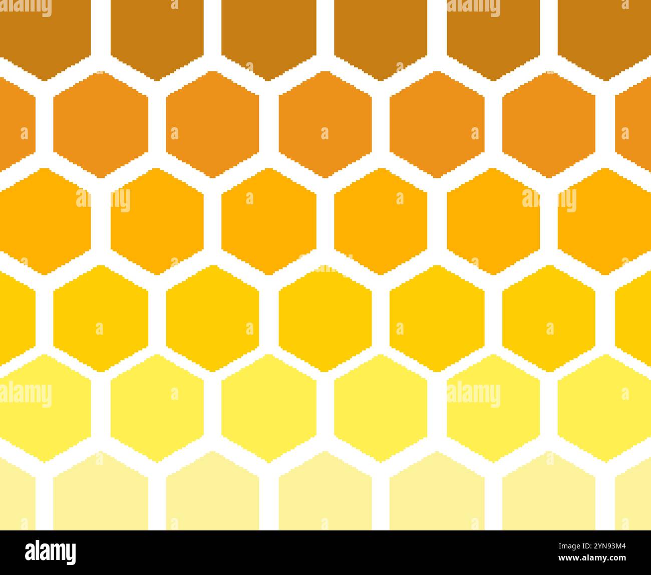 Hexagonal honeycomb design with gradient colors Stock Vector