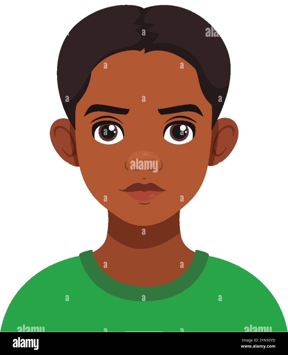 Vector illustration of a young boy Stock Vector Image & Art - Alamy