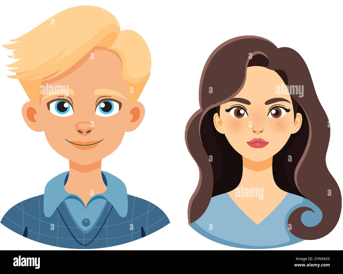 Vector art of a man and woman Stock Vector Image & Art - Alamy