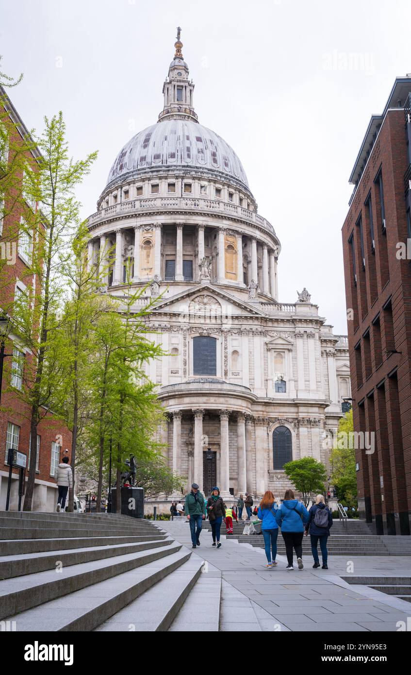 The St. Paul's Cathedral, Cathedral in London, England Stock Photo