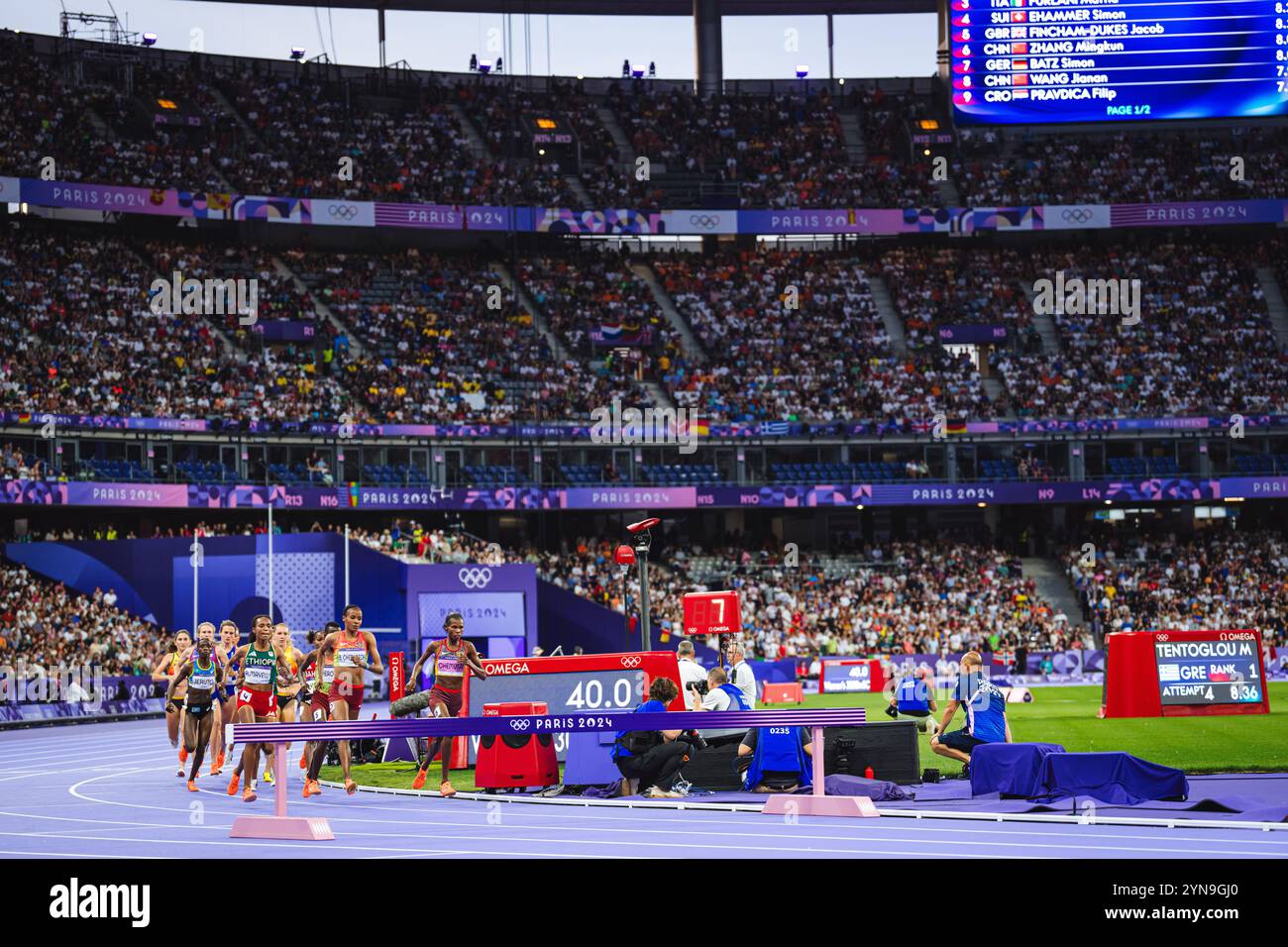 The 3000 metres steeplechase at the Paris 2024 Olympic Games Stock Photo Alamy