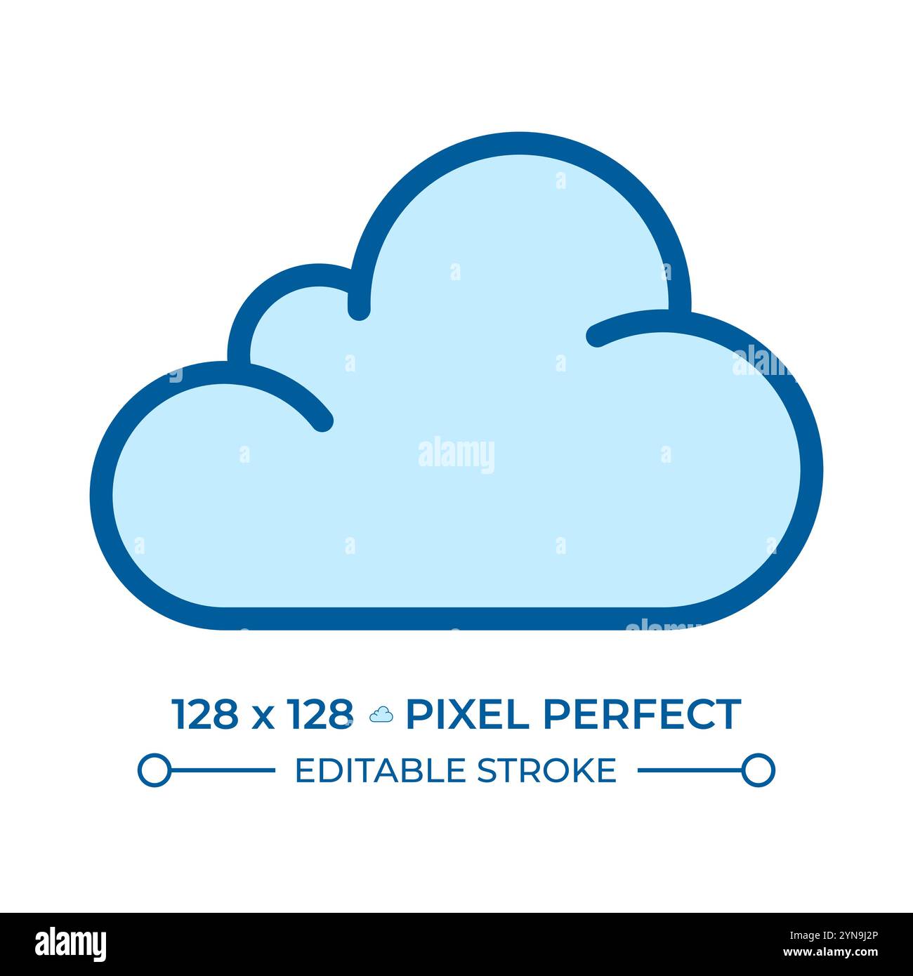 Cloud RGB color icon Stock Vector