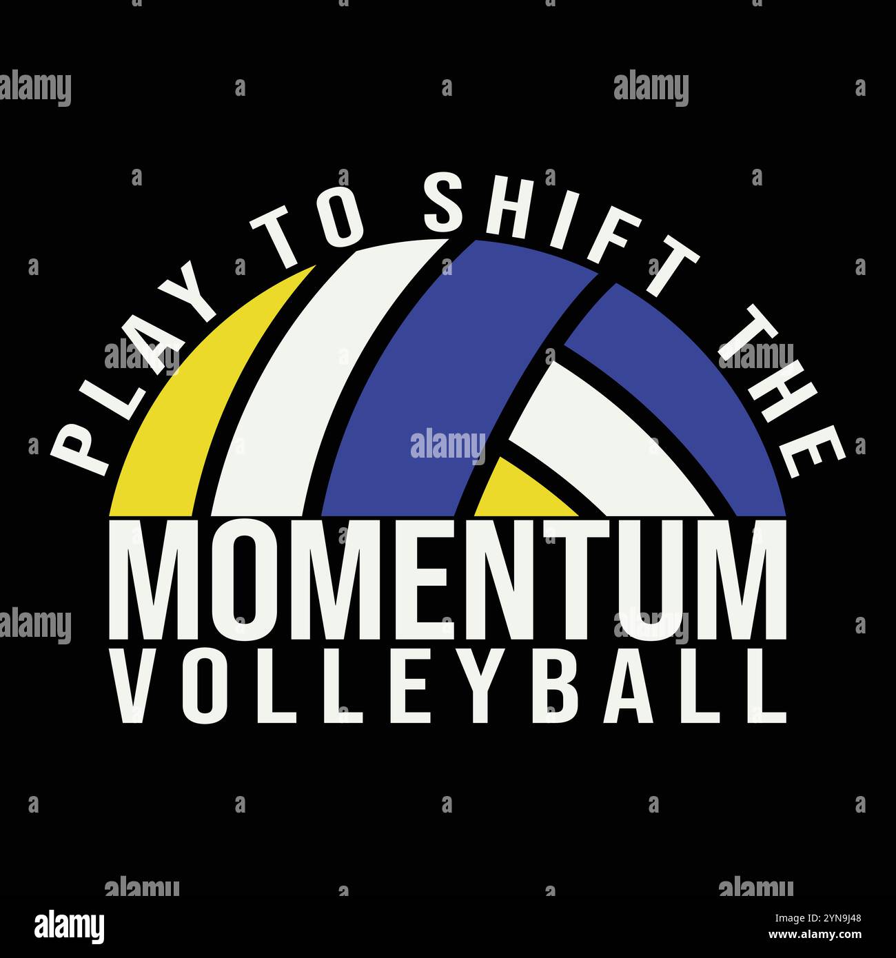 Volleyball vector typography T shirt design Stock Vector