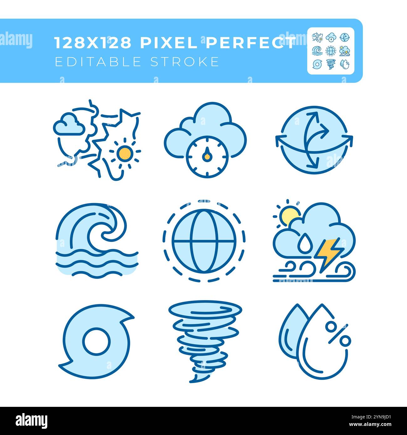 Weather front clouds Stock Vector Images - Alamy