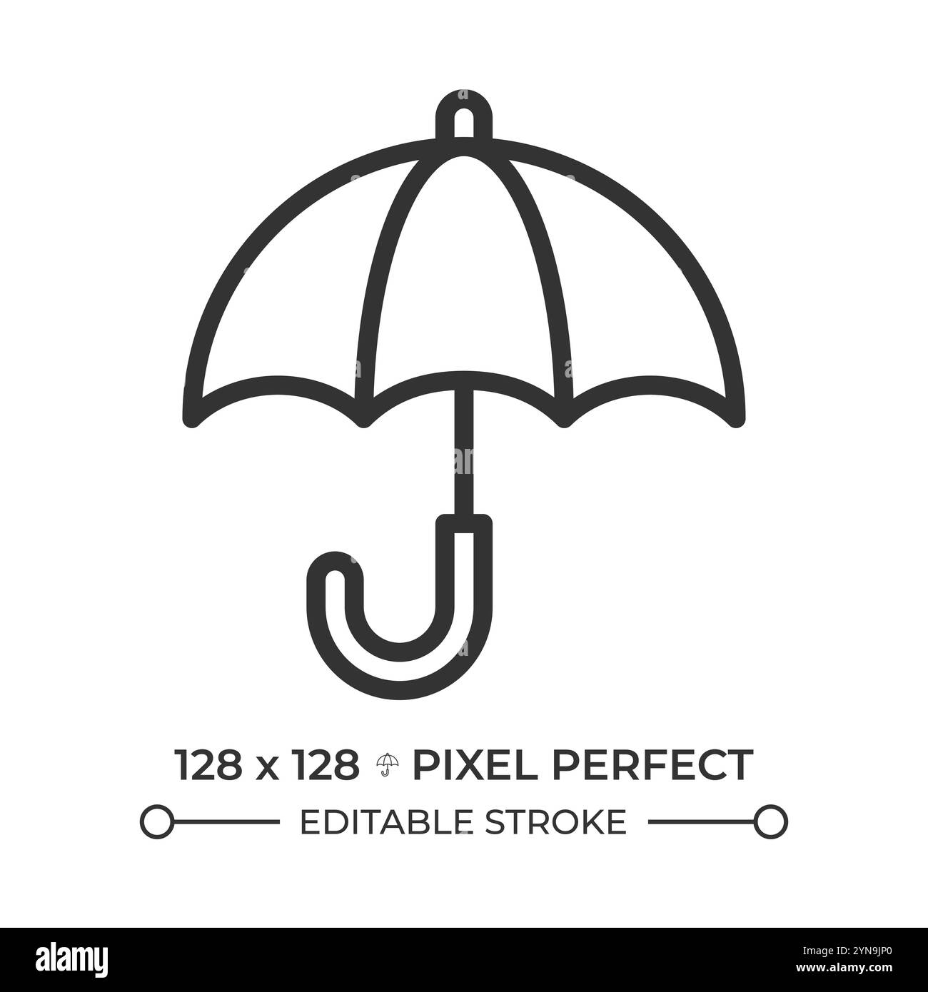 Umbrella linear icon Stock Vector Image & Art - Alamy